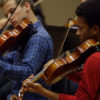 SSO students rehearse at Bing Studio