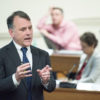 Robert Wallace, CEO of Stanford Management Company, speaking to Faculty Senate on March 8, 2018.