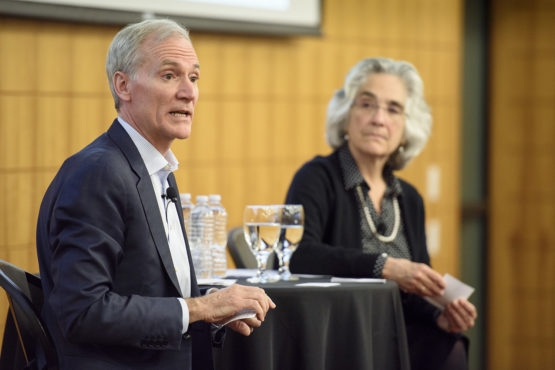 President Marc Tessier-Lavigne and Provost Persis Drell