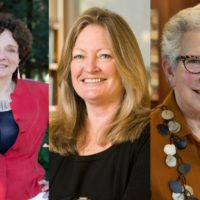 Helen Blau, left, Karen Cook and Margaret Levi