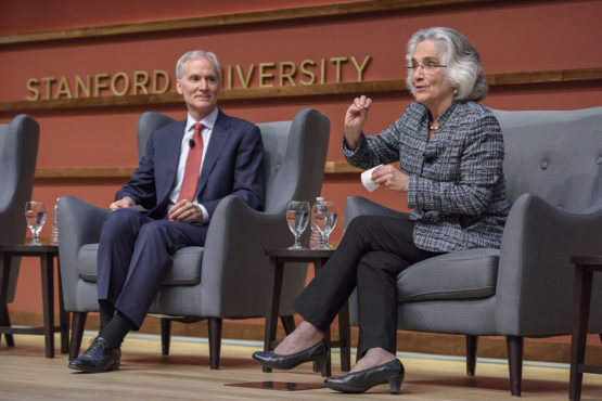 President Marc Tessier-Lavigne and Provost Persis Drell