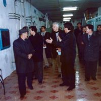 Siegfried Hecker meets with members of North Korea's nuclear scientific community during a visit to Yongbyon.