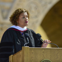 Baccalaureate speaker Elizabeth Alexander gives the address. 127th Commencement Baccalaureate.