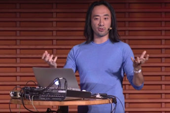 screen shot from Ge Wang's presentation at TEDxStanford