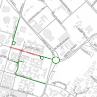 Seerra Street closure map