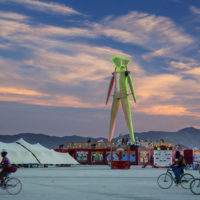 Burning Man statue