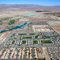 Local water agencies have pumped so much water from aquifers to supply homes, farmland and resorts in the Coachella Valley that the land is sinking. The Agua Caliente Indian Reservation, created in 1876, runs in a checkerboard pattern in the area of Palm Springs.