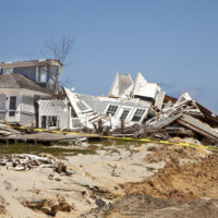 This beach house in Mantoloking, N.J., was destroyed when Hurricane Sandy swept over the region in 2012.