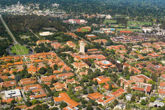 aerial view of campus