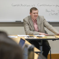 Jonathan Gienapp, Assistant Professor of History teaching HISTORY 252: Originalism and the American Constitution: History and Interpretation.