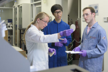 Maria Filsinger Interrante, Christian Choe, and Zach Rosenthal, aka Team Lyseia