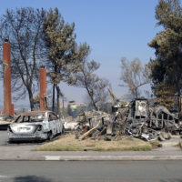 Aftermath of fire that destroyed home