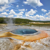 Emerald Hot Spring in Yellowstone National Park