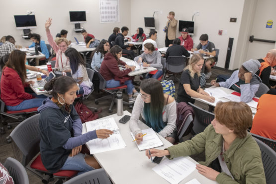 Students in class