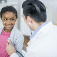 Child with doctor