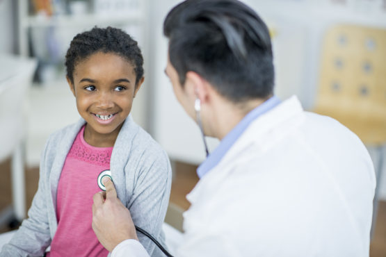 Child with doctor