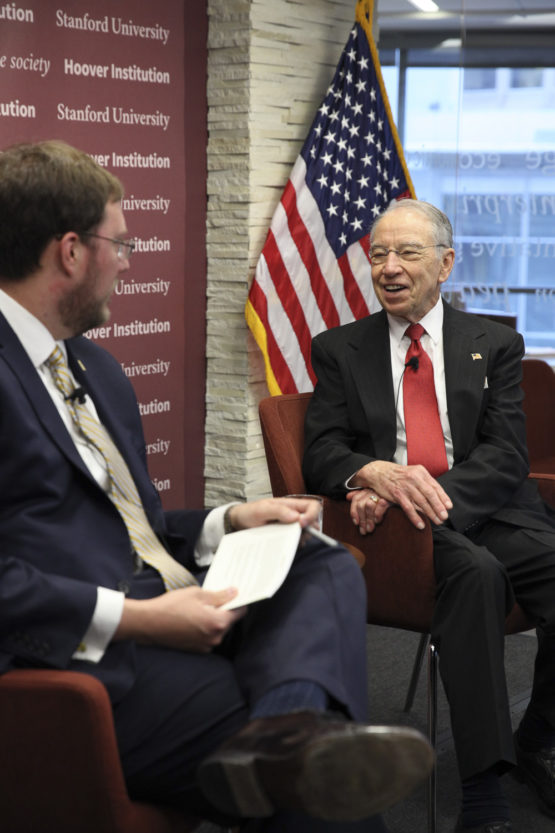 Hoover Research Fellow Adam White interviews Sen. Chuck Grassley