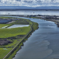 San Joaquin Sacramento Bay Delta, looking west out of Sacramento