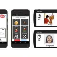 screenshots from GuessWhat app to help diagnose autism