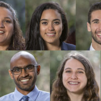 composite photo of five 2019 Knight-Hennessy Scholars