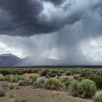 Storm over the desert