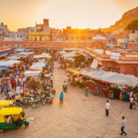 Open air market in Jodhpur, India