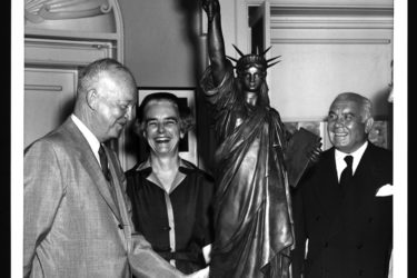 President Eisenhower, Anna Lord Strauss and Spyros Skouras