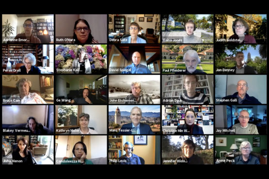 screenshot of Faculty Senate Zoom meeting of Nov. 12, 2020