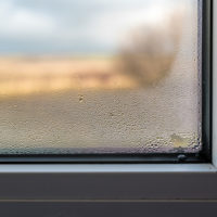 water condensation on a window